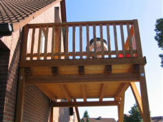 Balkonvorbauten von Holz Kausche